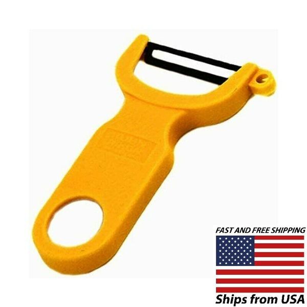 KUHN RIKON Original 4-Inch Easy Vegetable-Potato Peeler - Swiss Made - Yellow