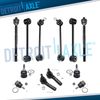 Inner Outer Tierods Upper Lower Ball Joints for Jeep Commander Grand Cherokee