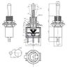 CESFONJER 15pcs SPDT Mini Micro Toggle Switch, On/On 3 Pin 2 Position Miniature Toggle Switch AC 125V/6A
