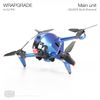 WRAPGRADE Skin Compatible with DJI FPV | Full-wrap (CELESTE BLUE)