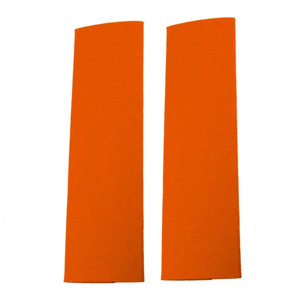 X AUTOHAUX 2 Pcs Felt Car Seat Belt Protector Pads Soft Comfort Covers Orange