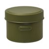 HANGO LUNCH Lunch Box, One Size, Round Box x Khaki