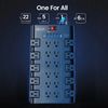 Super Danny Surge Protector Power Strip 22 AC Outlets 6 USB Ports Type C 6.5Ft