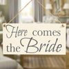 Here Comes The Bride - Wooden Wedding Sign