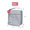 BUILT BLTSMLNCHMND Lunch Bag with Compartments, Plastic, 3 liters, Blue