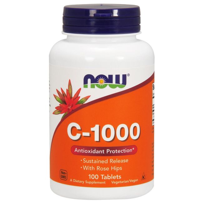 NOW Foods Vitamin C-1000 Sustained Release, 100 Tablets