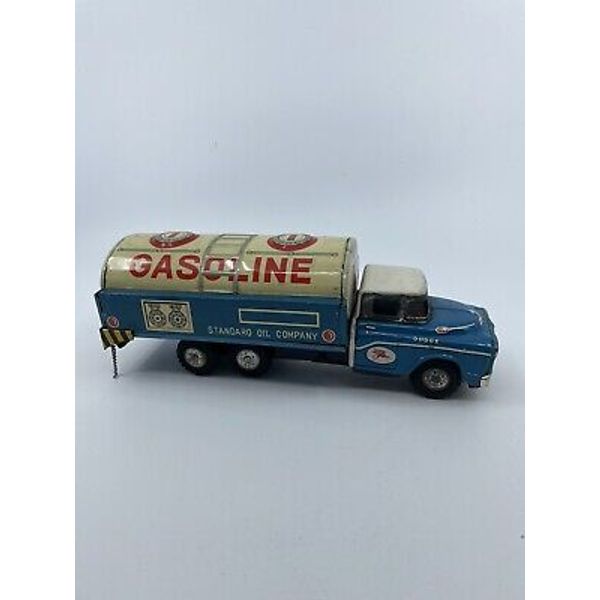 Rare Vintage 1950's M Japan Friction Gasoline Tanker Truck Standard Oil Pegasus