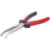 Kraftmann 338 Long Nose Pliers Bent, Black/Red/Silver, 200 mm