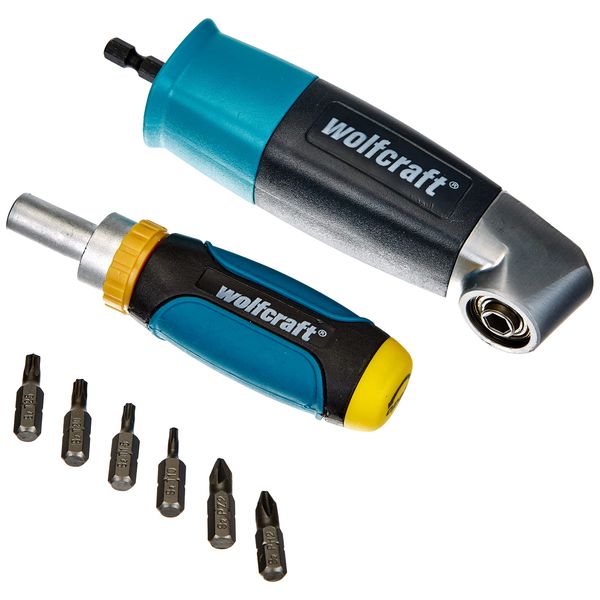 wolfcraft 1001000 Drawer Screwdriver Set, Black