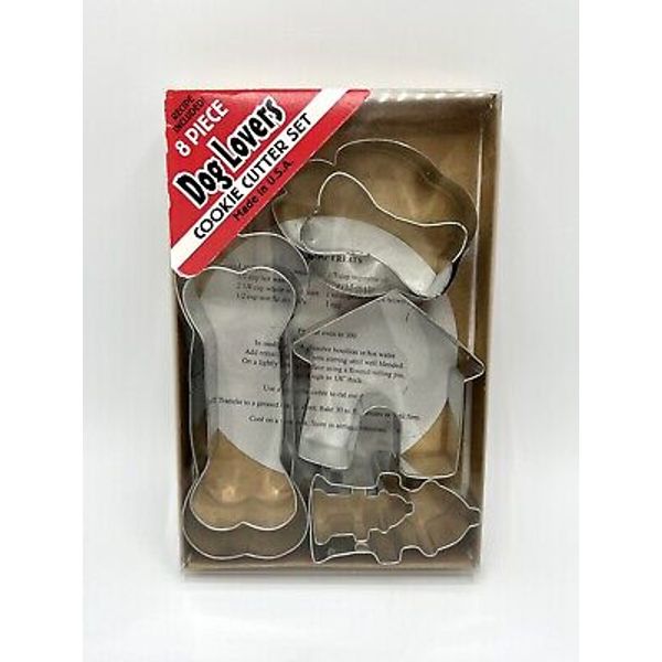 Dog Lover Metal Cookie Cutter Set Bones Doghouse Treat Biscuit Metal Pet Recipe