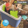VFM - Ice Packs For Cool Box, Twin Pack, 200 ml Size,