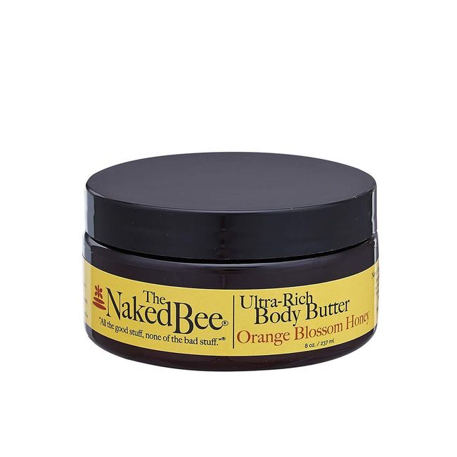 The Naked Bee Orange Blossom Honey Ultra-Rich Body Butter, 8 Oz