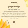 Method Ginger Mango Scent Plant Based Fabric Softener Liquid 45 loads 53.5oz 1pk