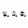 Advantus TH92840 Plastic Idea-Ology Curio Knobs 1-inch x 0.875-inch, Silver