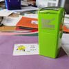 SuperStickers Octopus Pre-Inked Stamper. Green with 'Super!' Message.
