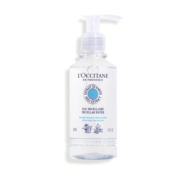 L'OCCITANE Shea Butter Micellar Water 200ml | Enriched with Shea Butter | Vegan & 99% Readily Biodegradable | Luxury & Clean Beauty Make Up Remover and Skin Cleanser for All Skin Types