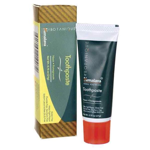 Himalaya Botanique Travel Size Toothpaste - Neem & Pomegranate 0.74 oz Paste