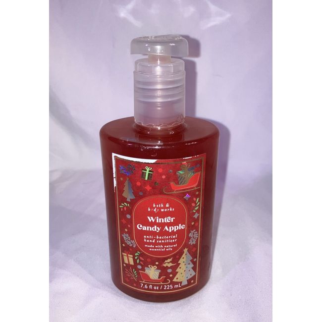 BATH & BODY WORKS WINTER CANDY APPLE HAND SANITIZER 7.6 fl Oz.