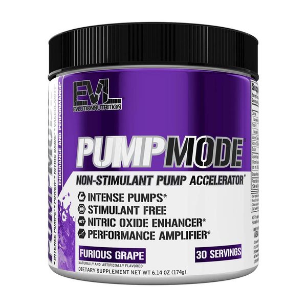 Evlution Nutrition Pump Mode Furious Grape, 1 Pack, 6.14 oz (174 g), 174 g