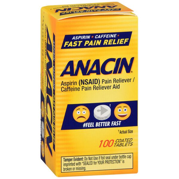 ANACIN TABLETS 100 CT