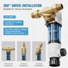 VEVOR Spin Down Filter 40 Micron Whole House Sediment Filter for Well Water