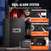 Single Door 4.0 cu.ft Safe Box with Key Lock Password & Fingerprint Black