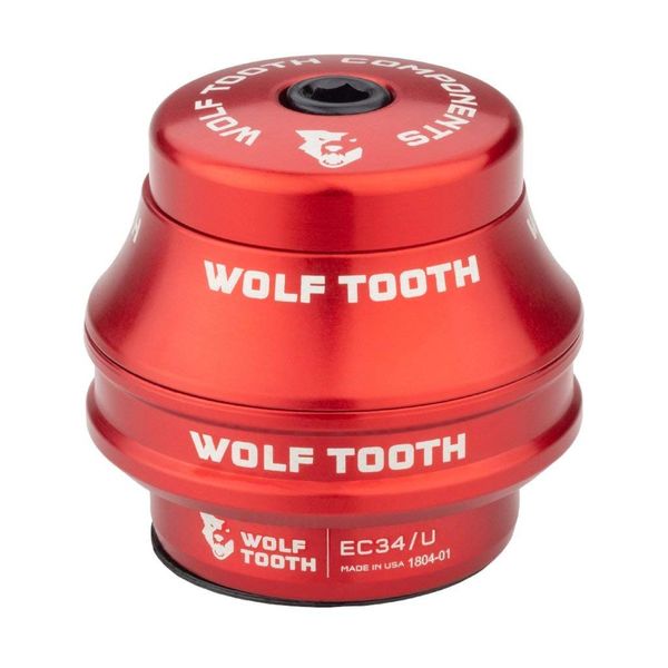 Wolf Tooth Premium EC34/28.6 Upper Headset 25mm Stack Red