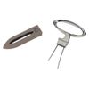 PEUGEOT - Mathus Two-Pronged Corkscrew - Perfect for Aging Corks and Delicate Wine Bottles - ABS Plastic Protective Case - Cork Extractor Basalt