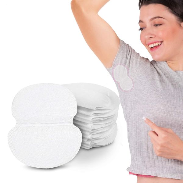 PAIKIUU 30Pcs Armpit Sweat Pads, Underarm Sweat Pads for Women Men Sweat Patches for Underarms Women Pure Cotton Underarm Sweat Pads Armpits Invisible