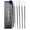 German-Dental Tools,Plaque Remover for Teeth,Dental Hygiene Cleaning Kit,Tooth Scraper Plaque Tartar Remover Cleaner,Dental Pick Scaler Oral Care Tools (Set of 6 with Pouch Oral Care)