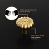 Haliwu 4 Pack Gold Cabinet Knobs Dresser Drawer Knobs Brushed Brass Kitchen Cabinet Pulls Decorative Drawer Handles for Cupboard