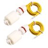 Sourcingmap PP Float Switch for Water Pump Tank Liquid Water Level Sensor M8 15-inch Cable 2pcs