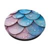 Fish Scale Pattern Waterdrop Mermaid Soft Pastel Fish Scale PopSockets Swappable PopGrip