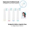 Oral B Compatible Replacement Electric Toothbrush Heads Premium Electric Toothbrushes Adults Heads 4 Pack for Braun Toothbrush Handles Superior Cleaning and Plaque Removal