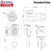 9 Pin Female Quick Connect Waterproof Power Connector