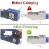 VCE Shielded RJ45 Connector Pass Through Cat6 50 Pack, Ethernet RJ45 Plug for Cat6/Cat5/Cat5e UTP Solid & Stranded Network Cable, Interference-Resistant