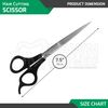 Hair Cutting Thinning Scissors & Barber Shears Set W/Plastic Handle German Grade