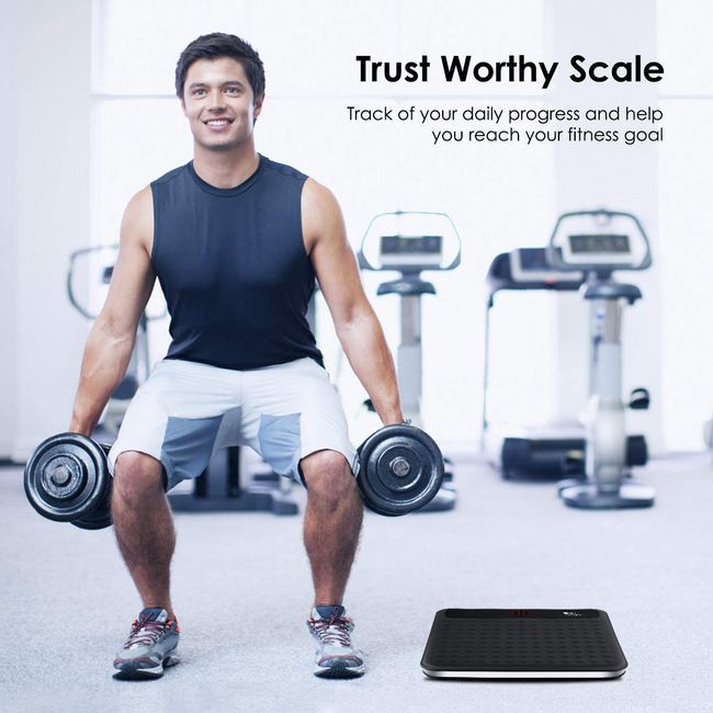 Digital Scale for Body Weight, Step-On Technology, High Capacity