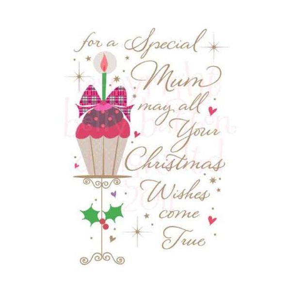 " For A Special Mum " Handmade Christmas Card - ADR61