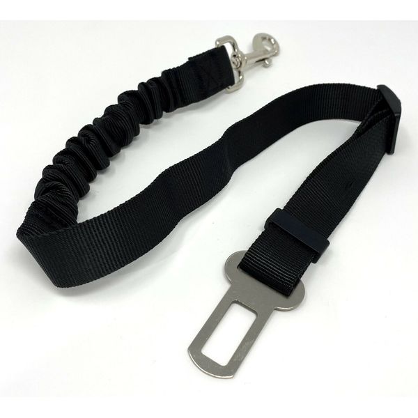 Dog Car Seat Belt with Anti-Shock Bungee Buffer Adjustable 58-78cm Pet Car Lead