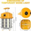 Linkable LED Temporary Work Light 80W Construction Jobsite Hanging Light 11200LM