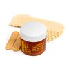 MOOM - Facial Sugaring Wax Travel Kit, Hair Removal for Chin, Eyebrows & Upper Lip - Made with Aloe Vera & Tea Tree Oil - Includes 1.6oz Jar, 6 Reusable Fabric Strips & 2 Wax Applicator Sticks