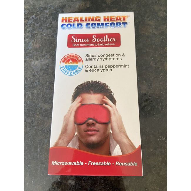 Dreamtime Healing Heat/Cold Comfort Sinus Soother Mask Heatable￼-Freezable New