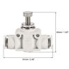 sourcing map Air Flow Control Valve, in-line Speed Controller Union Straight, 10mm Tube Outer Diameter 2Pcs