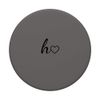Black Initial Letter H Heart Minimalist Gray PopSockets Swappable PopGrip