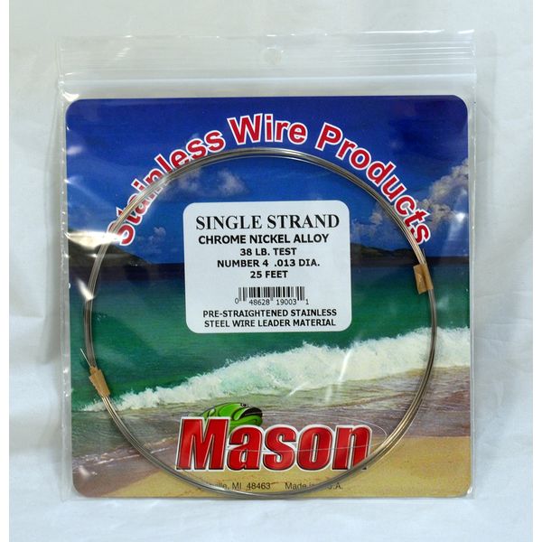 Mason Tackle SingleStrand Leader Wire - Bright -