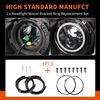 Aspaton 7 Inch Headlight Mount Bracket Retaining Bracket Ring kit Compatible with Wrangler JK Models 2007-2018 Front Left&Right Black