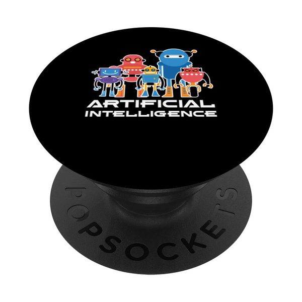 Artificial Intelligence | Robots | Computer Science AI PopSockets Swappable PopGrip