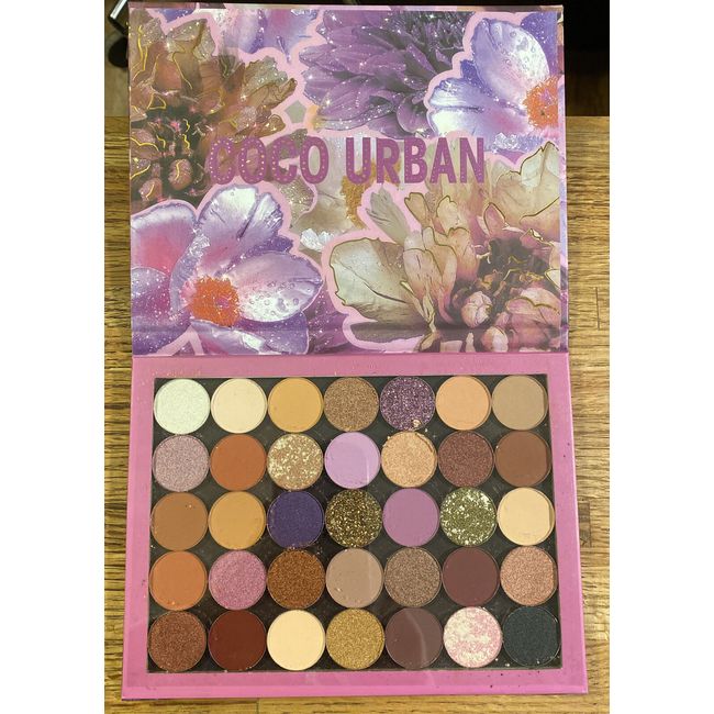 Coco Urban Waterlight 35 Color Eye Shadow Palette purple butterfly