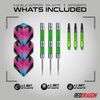 Peter Wright Snakebite Mamba: 22g Tungsten Darts Set with Flights and Stems